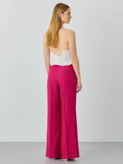 New Loose Fit Trousers In Rayon Blend MULHER Fatos|Calças De Fato