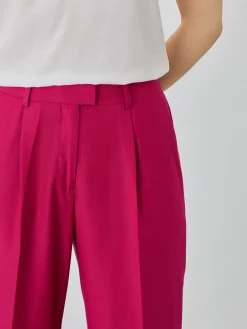 New Loose Fit Trousers In Rayon Blend MULHER Fatos|Calças De Fato