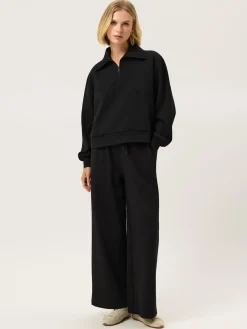 Outlet Luxe Leisure Edition Sportswear Loose Trousers MULHER Calças Fato De Treino|Calças