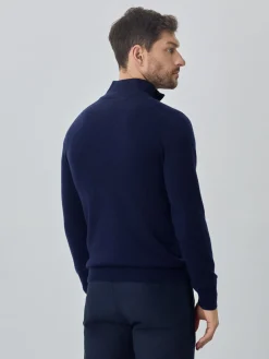 Online Machine Washable Half-Zip Sweater With Long Sleeves In Lambswool Blend Camisolas