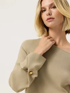 Clearance Off-shoulder Sweater In Viscose blend MULHER Camisolas