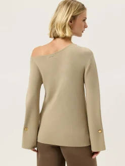 Clearance Off-shoulder Sweater In Viscose blend MULHER Camisolas
