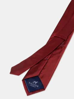 Clearance Plain 100% Silk Tie 7,5cm Gravatas