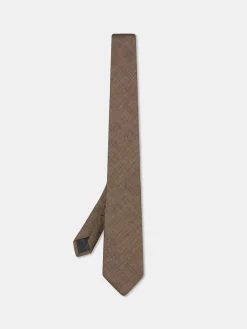 Plain 100% Silk Tie 7,5cm Gravatas