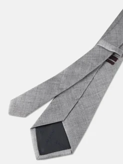 Plain 100% Silk Tie 7,5cm Gravatas