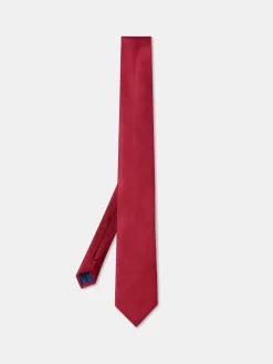 Hot Plain 100% Silk Tie 7,5cm Gravatas