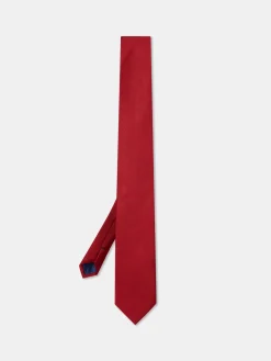 Hot Plain 100% Silk Tie 7,5cm Gravatas