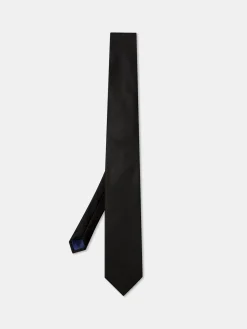 Hot Plain 100% Silk Tie 7,5cm Gravatas