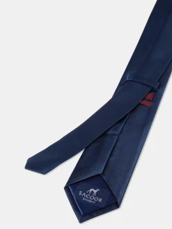 Hot Plain 100% Silk Tie 7,5cm Gravatas