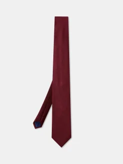 Hot Plain 100% Silk Tie 7,5cm Gravatas