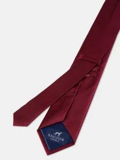 Hot Plain 100% Silk Tie 7,5cm Gravatas