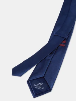 Hot Plain 100% Silk Tie 7,5cm Gravatas
