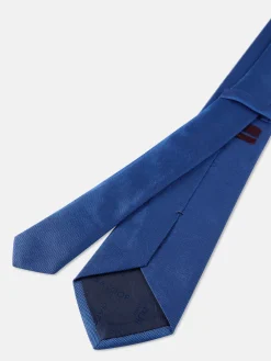 Outlet Plain 100% Silk Tie 7,5cm Gravatas
