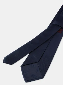 Outlet Plain 100% Silk Tie 7,5cm Gravatas