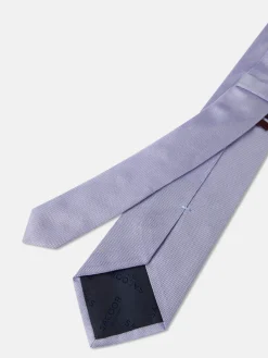 Outlet Plain 100% Silk Tie 7,5cm Gravatas