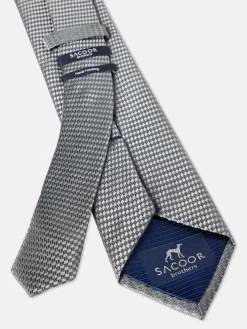 Plain 100% Silk Tie 7,5cm Gravatas