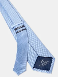 Plain 100% Silk Tie 7,5cm Gravatas