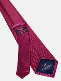 Plain 100% Silk Tie 7,5cm Gravatas