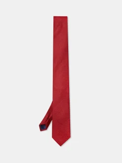 Plain 100% Silk Tie 7,5cm Gravatas