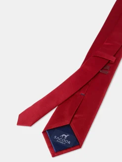 Hot Plain 100% Silk Tie 7,5cm Gravatas
