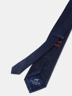 Hot Plain 100% Silk Tie 7,5cm Gravatas