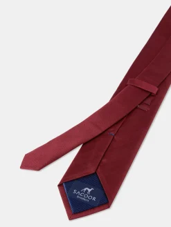 Hot Plain 100% Silk Tie 7,5cm Gravatas