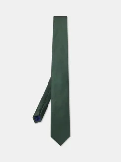 Hot Plain 100% Silk Tie 7,5cm Gravatas