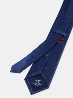 Hot Plain 100% Silk Tie 7,5cm Gravatas