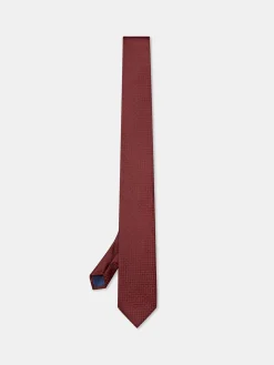 Outlet Plain 100% Silk Tie 7,5cm Gravatas