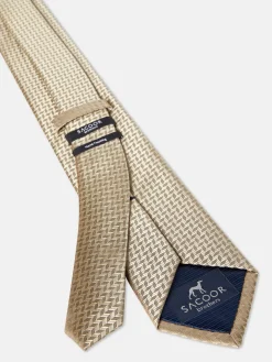Outlet Plain 100% Silk Tie 7,5cm Gravatas
