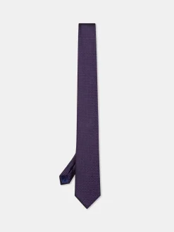 Outlet Plain 100% Silk Tie 7,5cm Gravatas