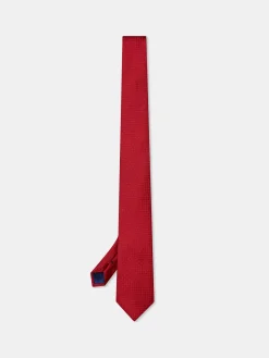 Outlet Plain 100% Silk Tie 7,5cm Gravatas