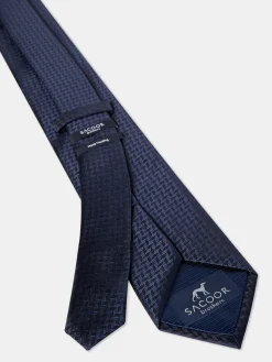 Outlet Plain 100% Silk Tie 7,5cm Gravatas