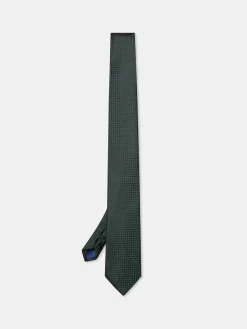 Outlet Plain 100% Silk Tie 7,5cm Gravatas