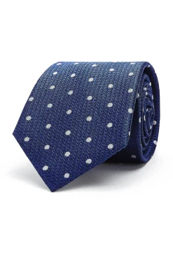 Hot Polka Dot Pattern Tie 100% Silk 8cm Gravatas