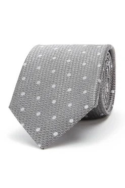 Hot Polka Dot Pattern Tie 100% Silk 8cm Gravatas