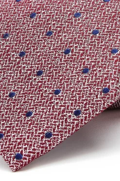 Hot Polka Dot Pattern Tie 100% Silk 8cm Gravatas