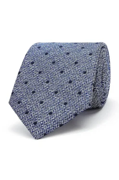 Hot Polka Dot Pattern Tie 100% Silk 8cm Gravatas