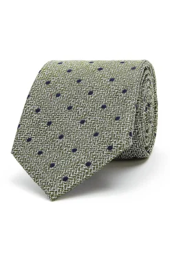 Hot Polka Dot Pattern Tie 100% Silk 8cm Gravatas