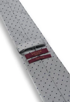 Online Polka Dot Pattern Tie 100% Silk 8cm Gravatas