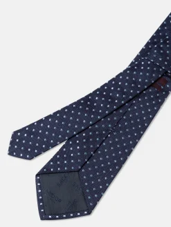 Online Polka Dot Pattern Tie 100% Silk 8cm Gravatas