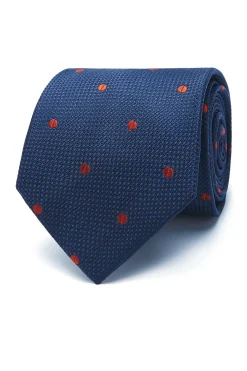 Clearance Polka Dot Pattern Tie 100% Silk 7cm Gravatas