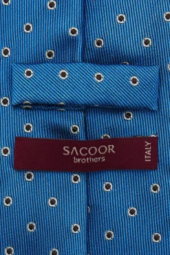 Outlet Polka Dot Pattern Tie 100% Silk 7,5cm Gravatas