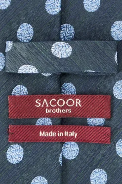 Discount Polka Dot Pattern Tie 100% Silk 8cm Gravatas