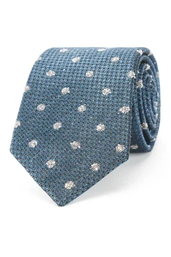 Best Polka Dot Pattern Tie 100% Silk 8cm Gravatas