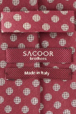 Hot Polka Dot Pattern Tie 100% Silk 8cm Gravatas