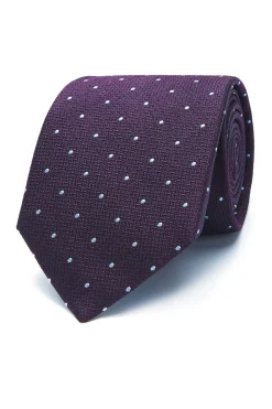 Hot Polka Dot Pattern Tie 100% Silk 8cm Gravatas