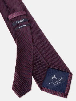 New Polka Dot Pattern Tie 100% Silk 7,5cm Gravatas