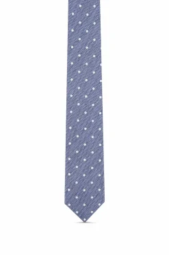 Online Polka Dot Pattern Tie 100% Silk 8cm Gravatas