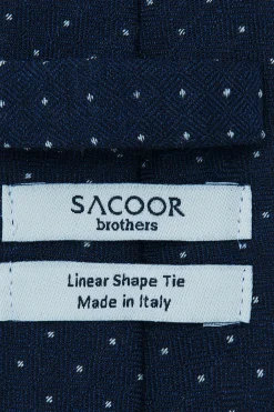 New Polka Dot Pattern Tie Silk and Wool 7cm Gravatas